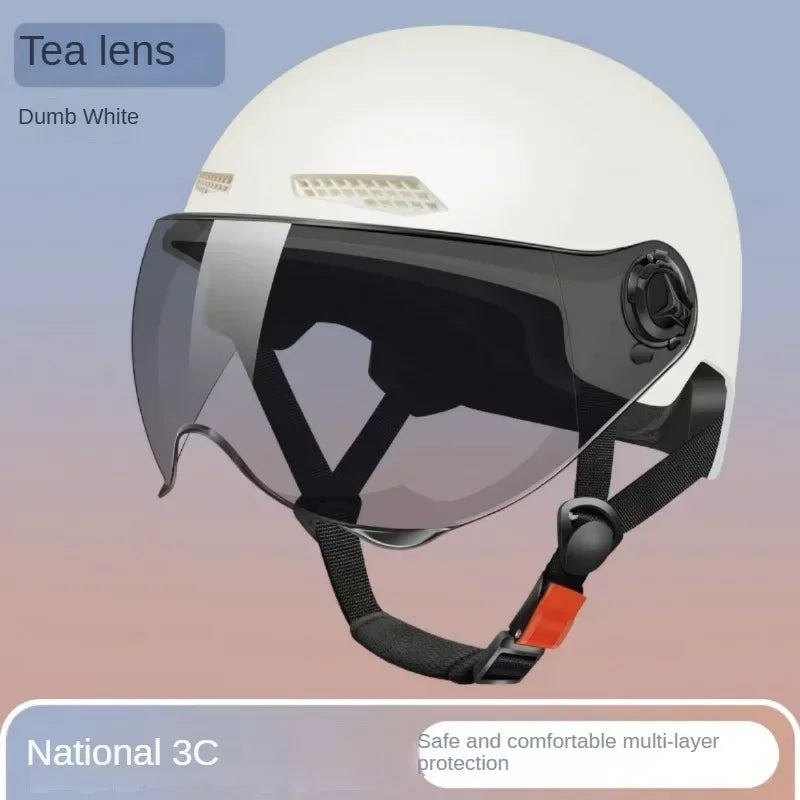 3C Certified Bicycle & Motorcycle Safety Helmet with Goggles