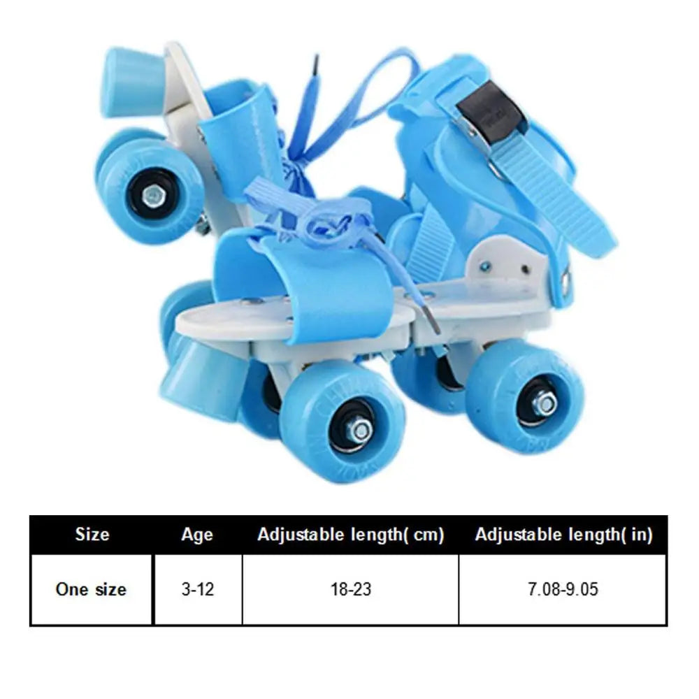 Beginner Roller Skates for Girls – Adjustable Double Row