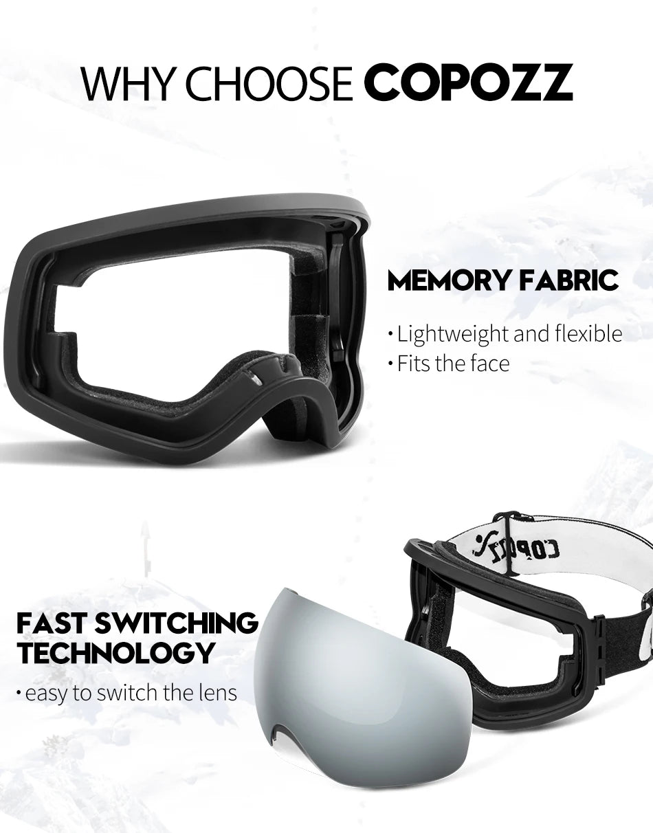 COPOZZ Outdoor Sports Ski Goggles