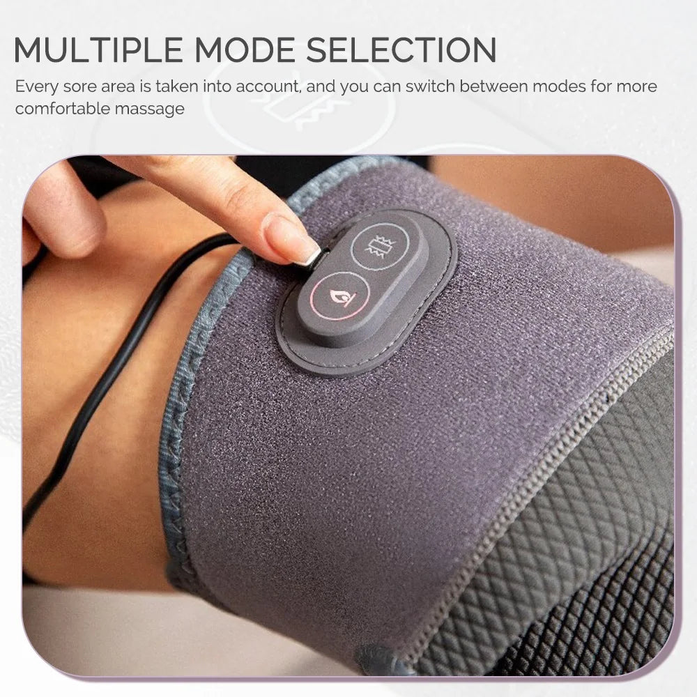 Electric Knee Massager with Vibration & Support