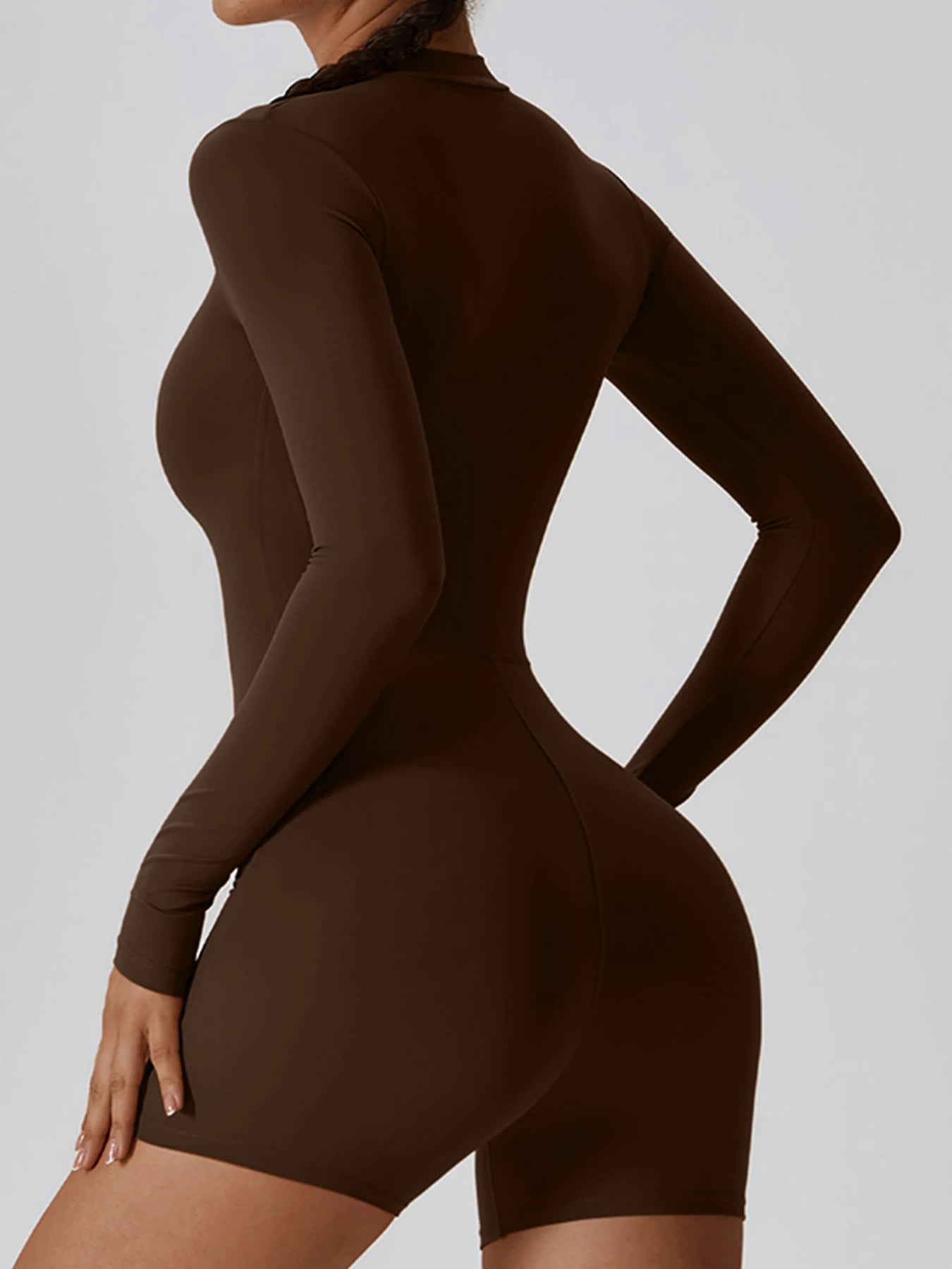 Women's Summer Zipper Workout Jumpsuit – Short Sports Tracksuit