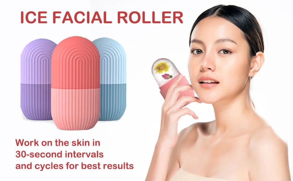 Silicone Ice Cube Trays Beauty Lifting Ice Ball Face Massager Contouring Eye Roller Facial Treatment Reduce Acne Skin Care Tool