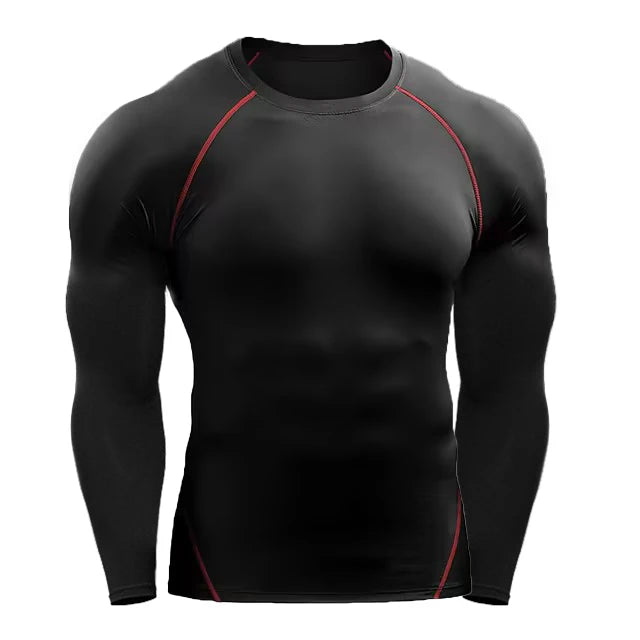 Men's Compression Long Sleeve Training T-Shirt – Athletic Workout Top