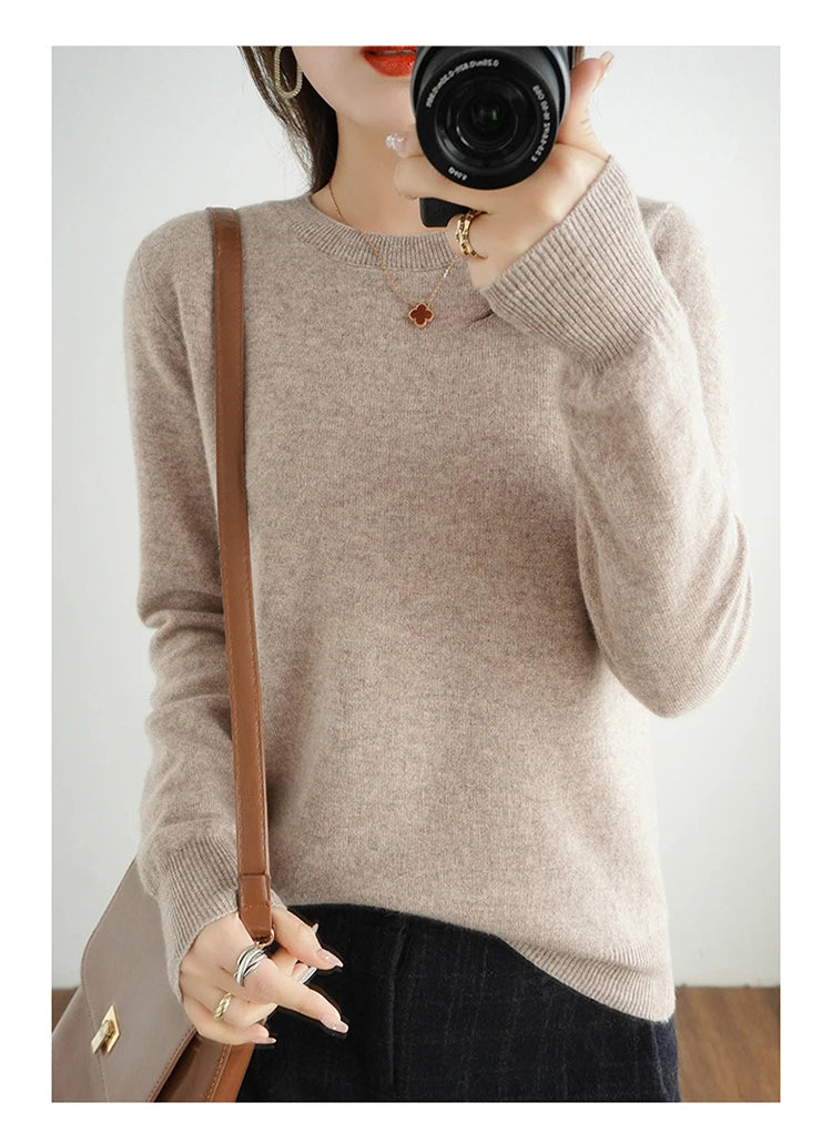 Autumn and Winter Cashmere Sweater for Women:
