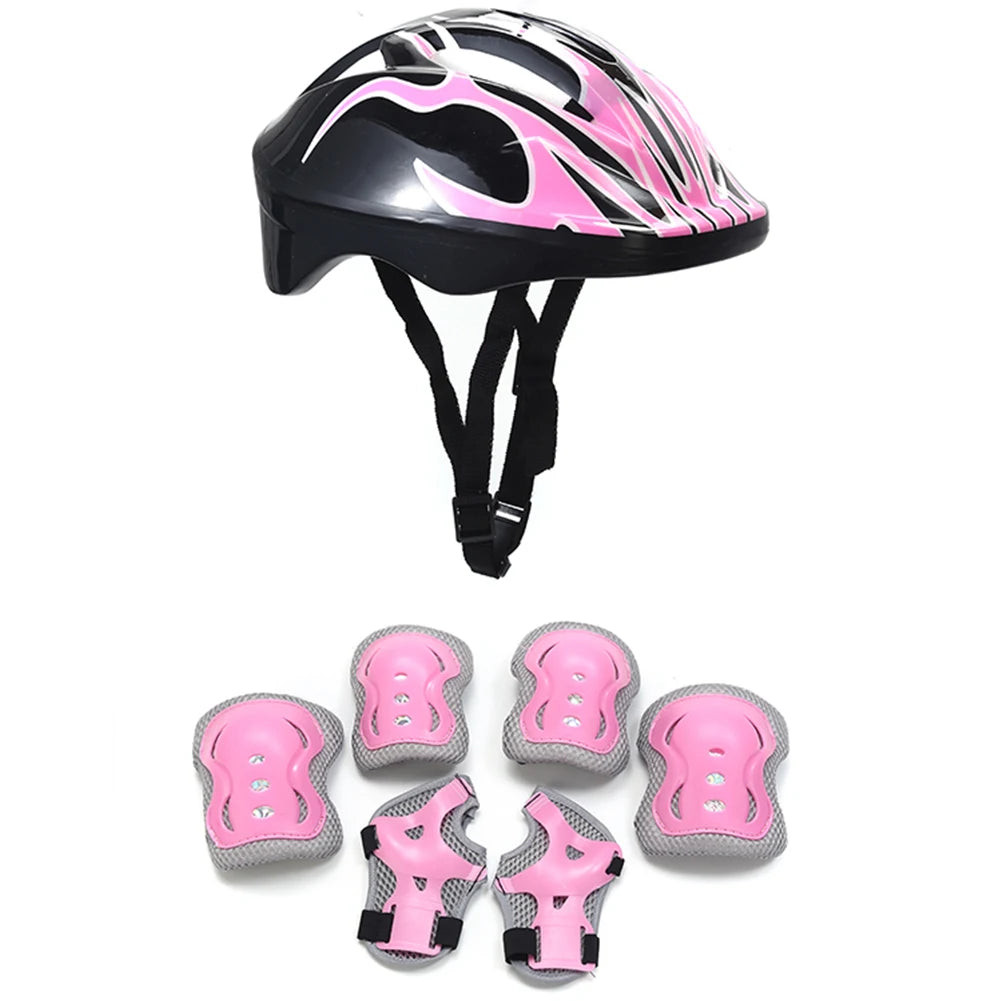 :Kids Safety Helmet & Pad Set – Full Protection Gear