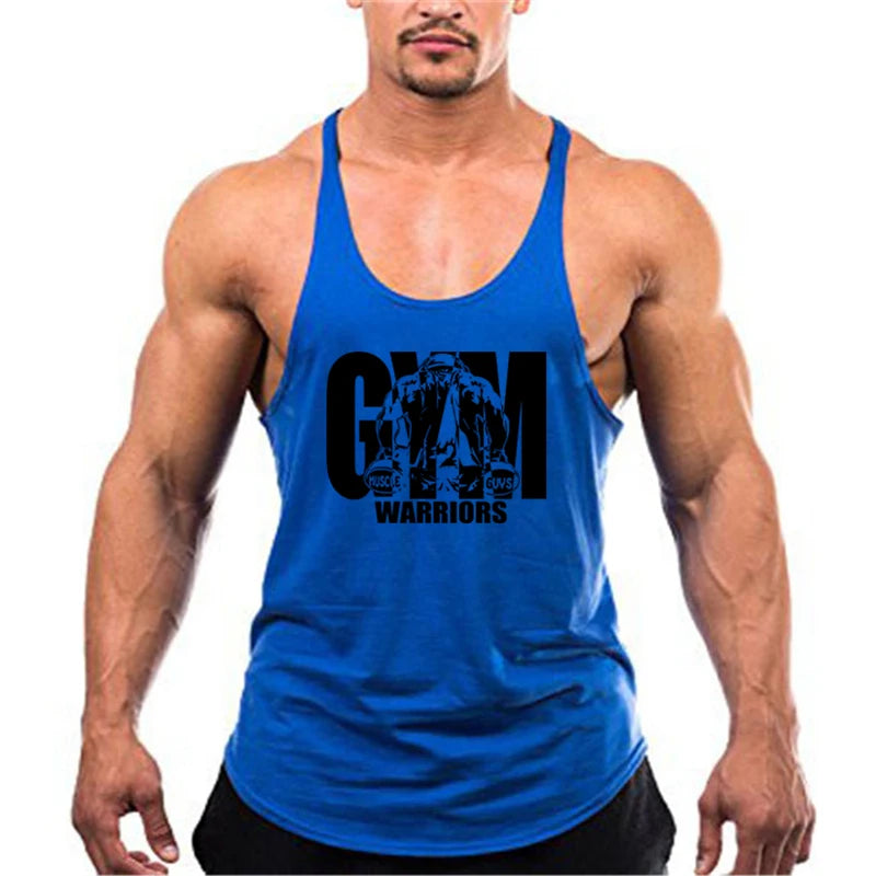 Men's Gym Y-Back Tank Top – Sleeveless Bodybuilding Vest