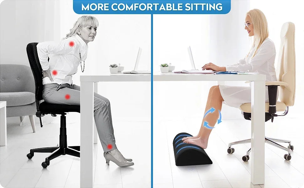 Ergonomic Under Desk Foot Rest with Memory Foam