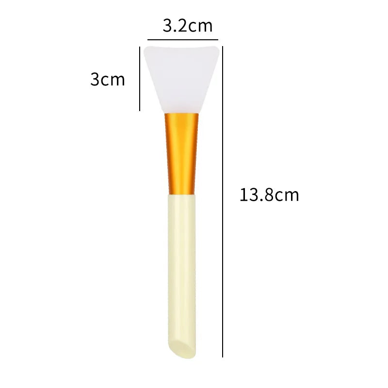 Silicone Facial Mask Brush Face Skin Care Tool Soft-headed DIY Mud Film Adjusting Brush Inclined Tail Apply Face Beauty Tools