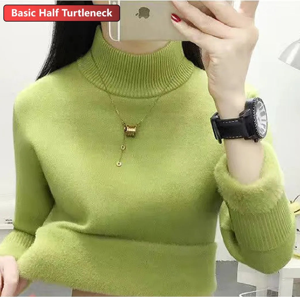 Turtleneck Winter Sweater for Women: