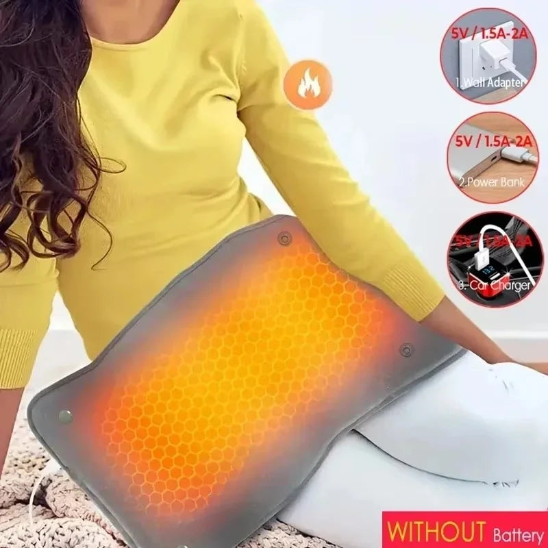 Graphene USB Heating Pad – Quick Warm Hand & Body Warmer