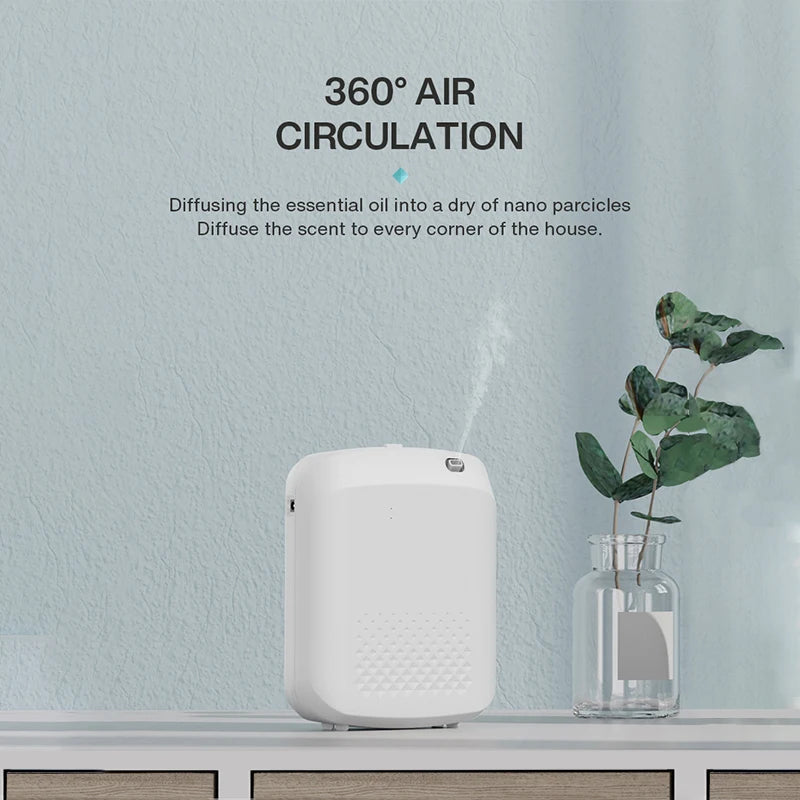 Smart Aroma Diffuser - Bluetooth Essential Oils Diffuser for Home & Hotels (500m³ Coverage)