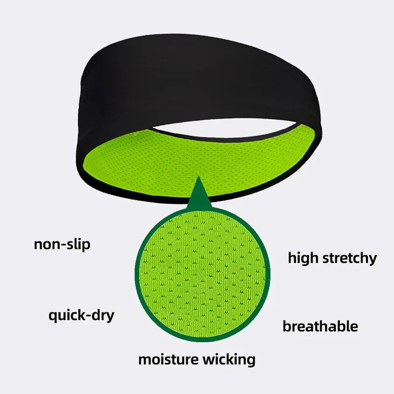 : Sports Sweatband for Men - Breathable Mesh Design Elastic Headband