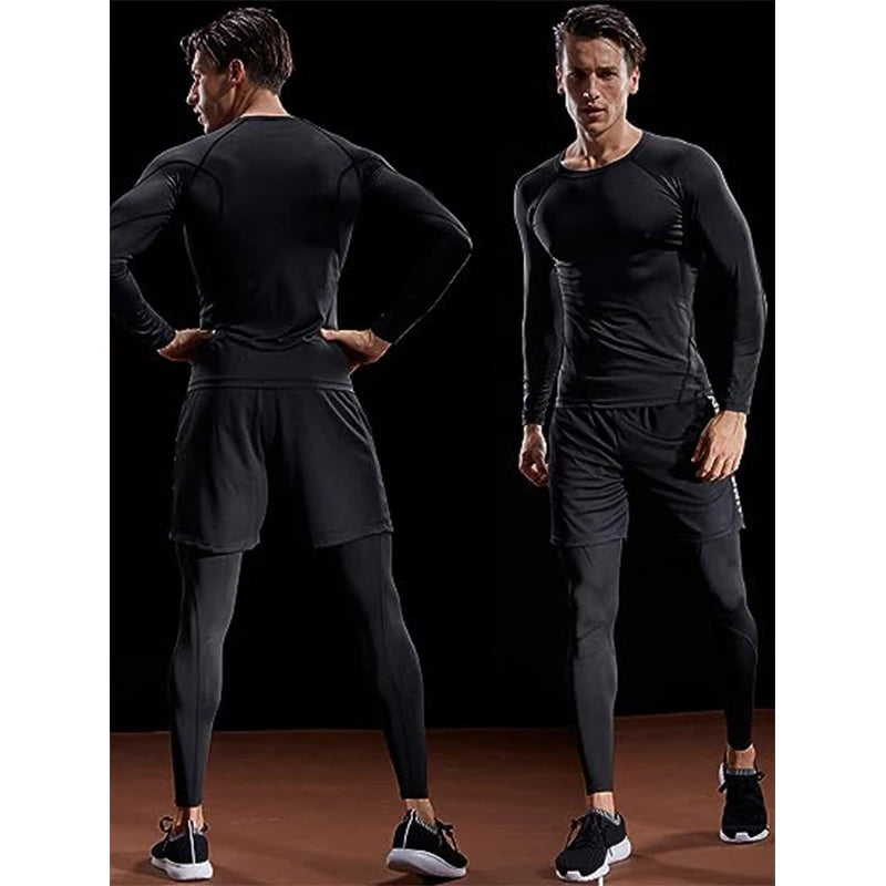 Men's Compression Long Sleeve Training T-Shirt – Athletic Workout Top