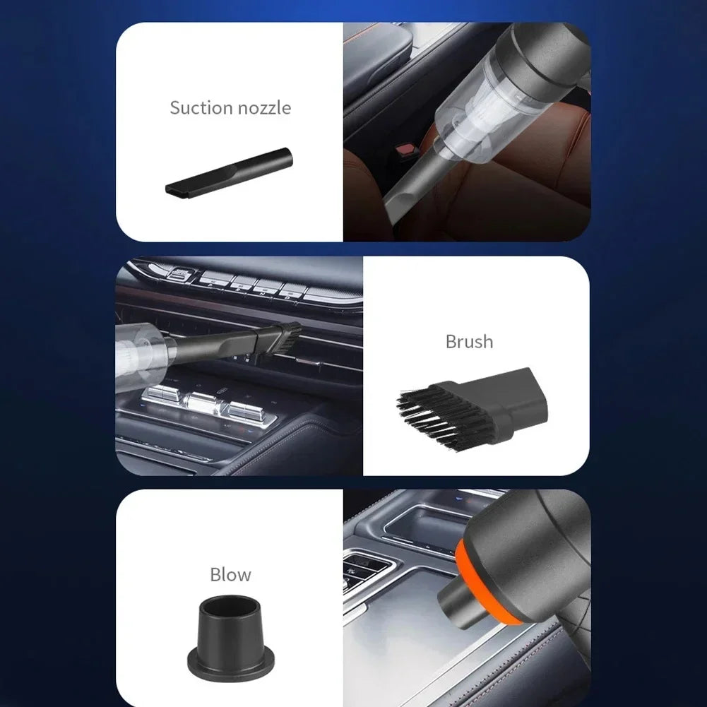 Wireless Car Vacuum Cleaner – 6000Pa Strong Suction