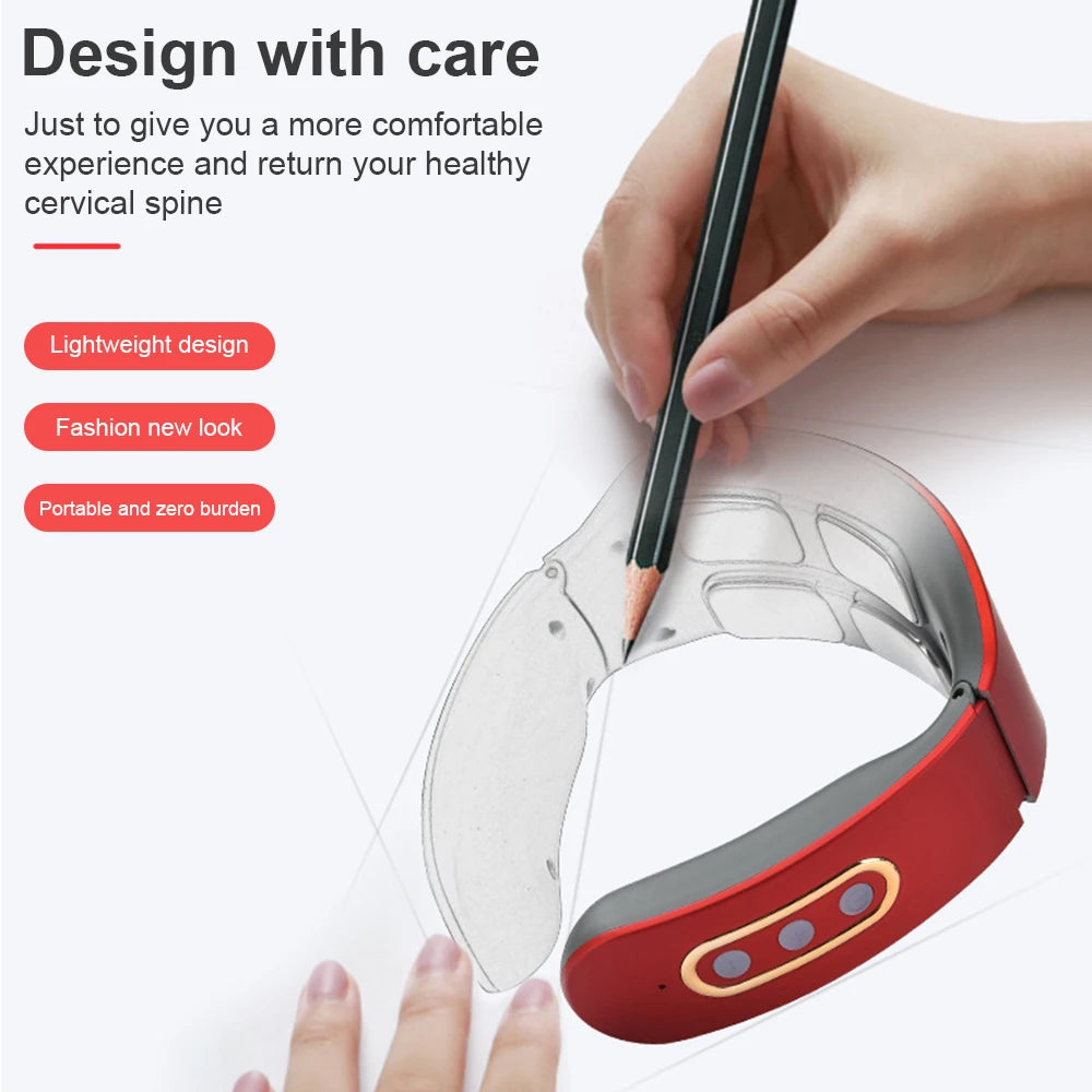 Electric Neck & Shoulder Pulse Massager with Heat – Pain Relief Therapy