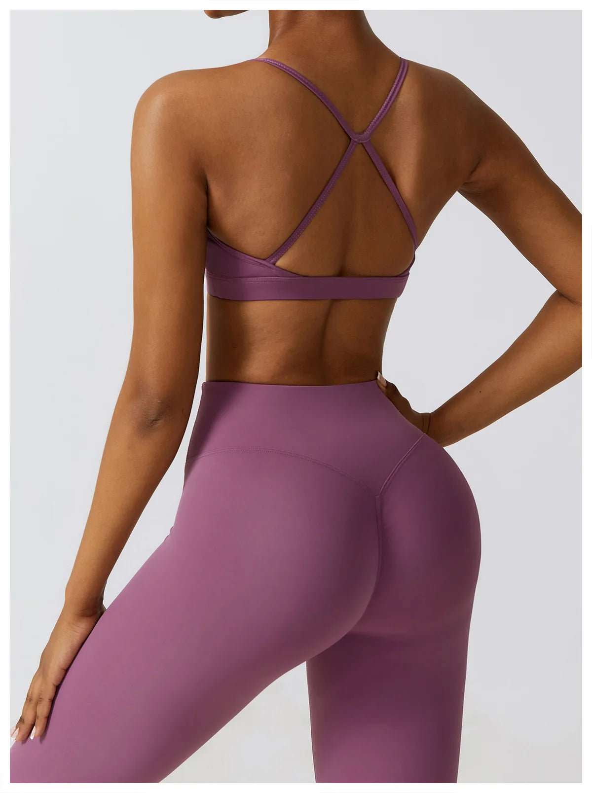 Women's Seamless Yoga Set – Leggings & Crop Top Workout Outfit