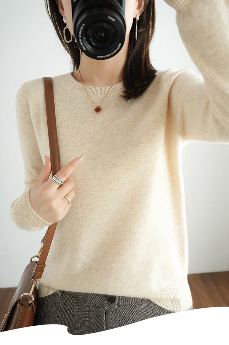 Autumn and Winter Cashmere Sweater for Women: