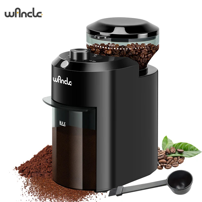 Wancle Electric Burr Coffee Grinder – 28-Setting Conical Burr Mill