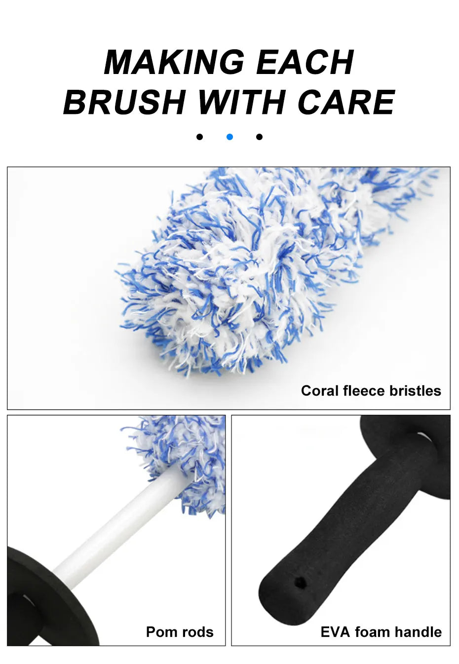 SEAMETAL Microfiber Car Wash Brush & Cleaning Gloves