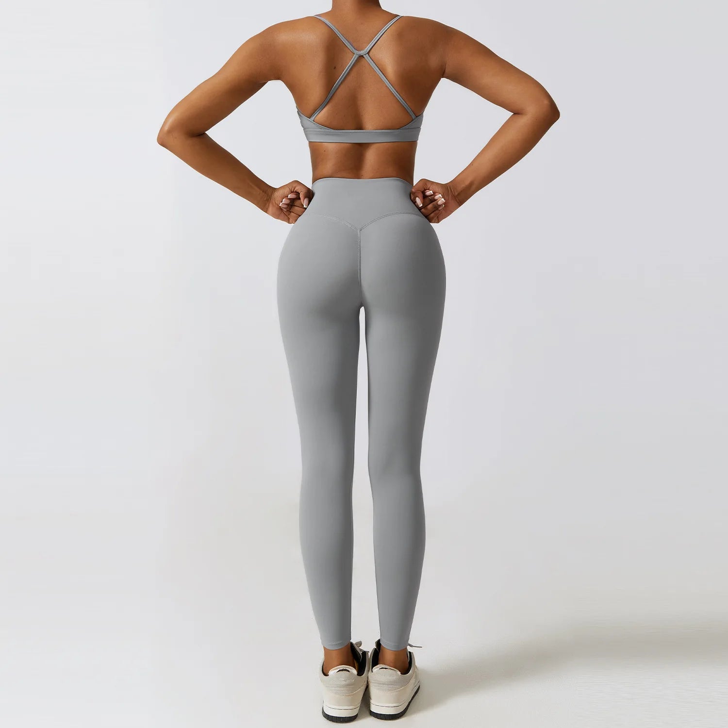 Women's Seamless Yoga Set – Leggings & Crop Top Workout Outfit