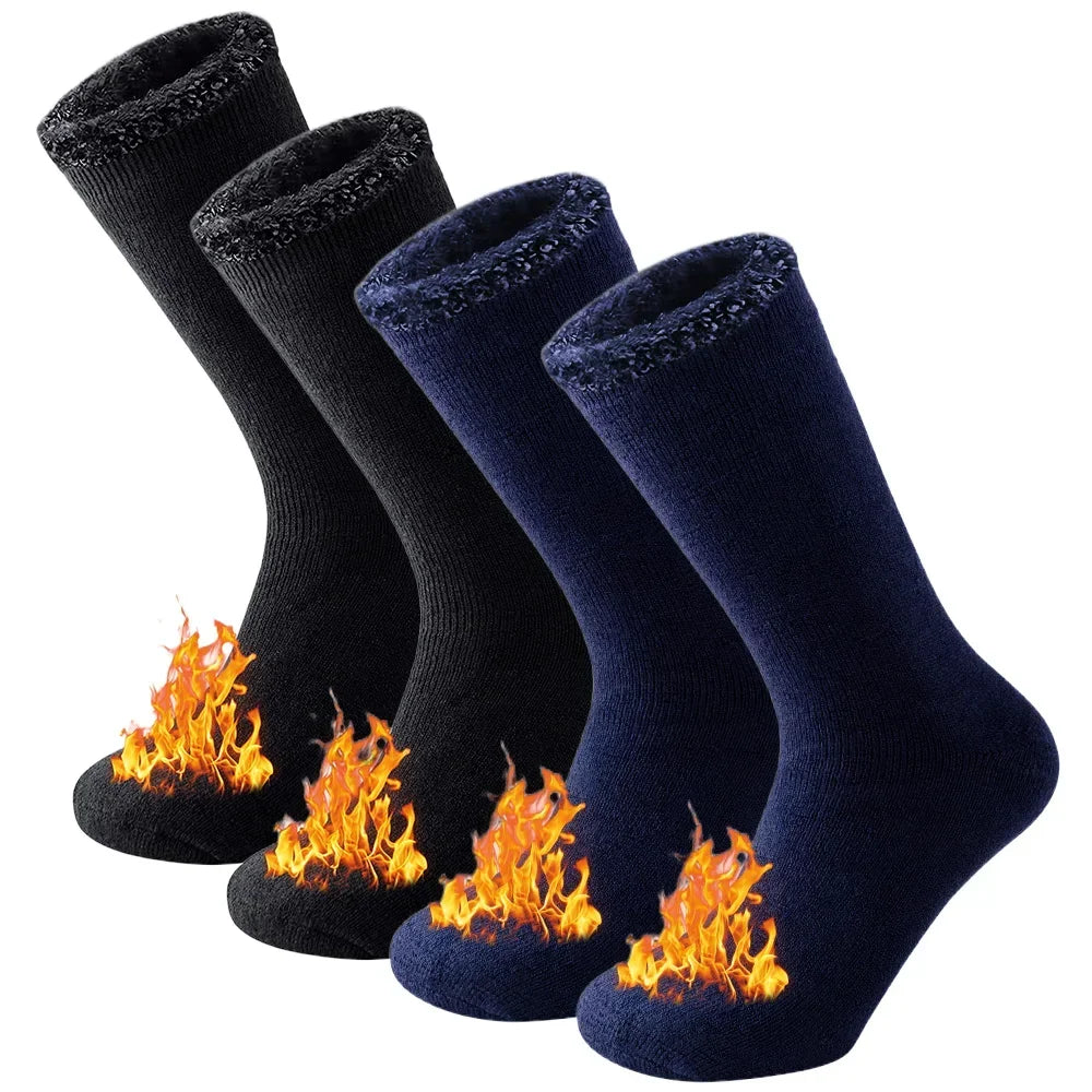 2 Pairs Pack Winter Thermal Socks: