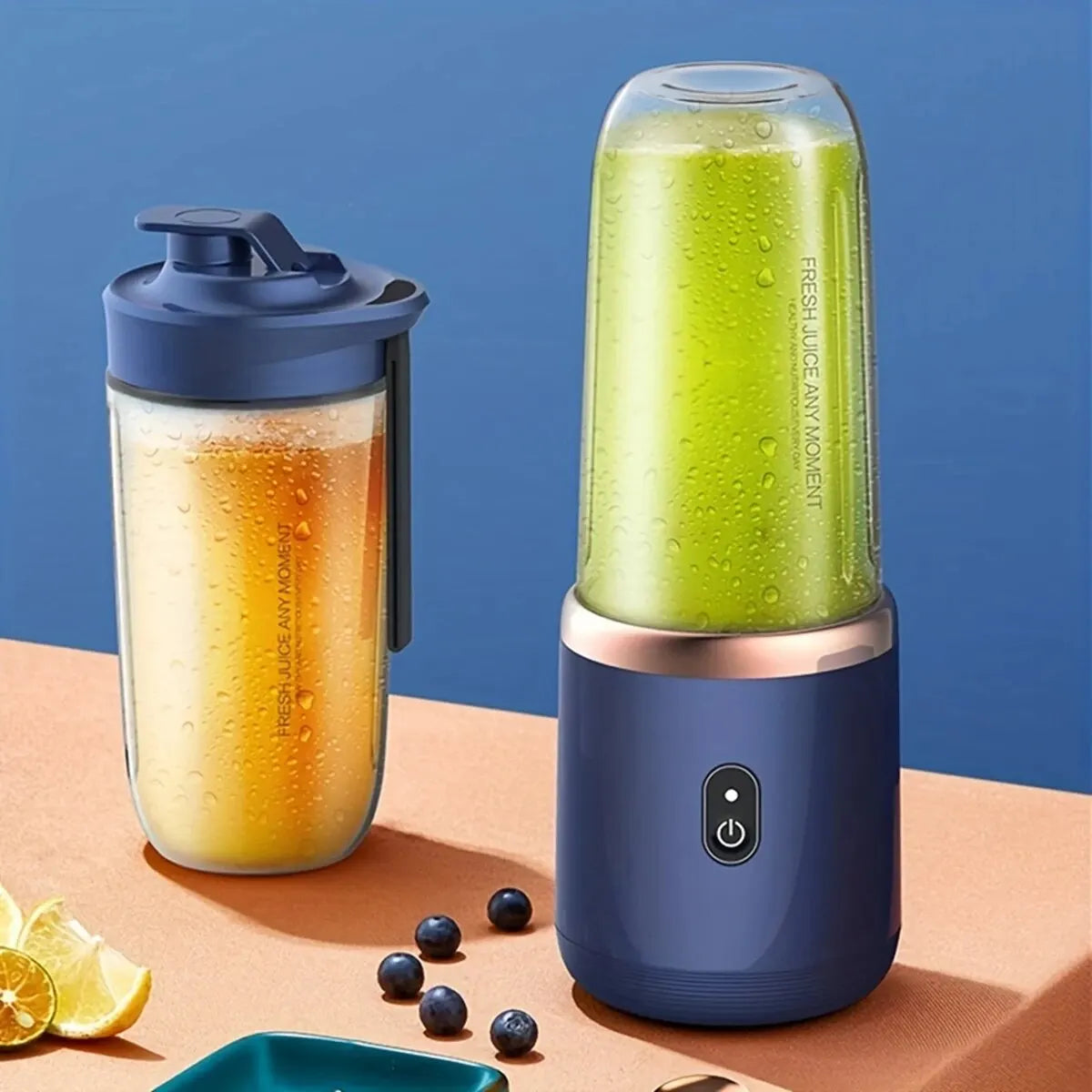 Portable 6-Blade Electric Blender Bottle – Multifunctional Smoothie Maker