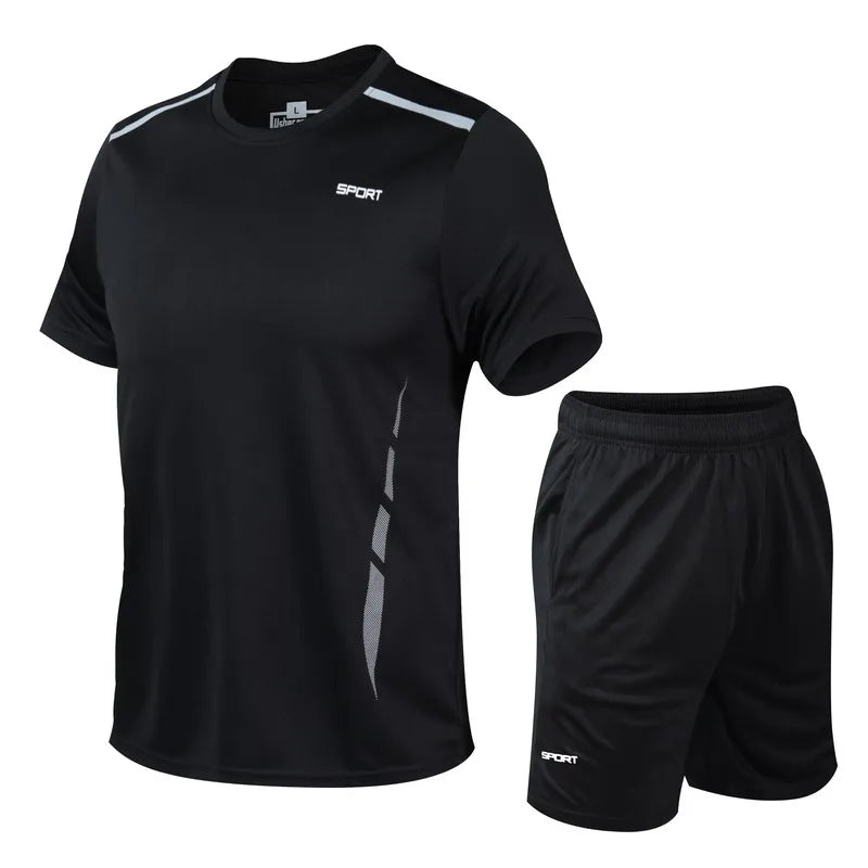 CHRLCK Men's Quick-Dry Running Set – Breathable Fitness Suit