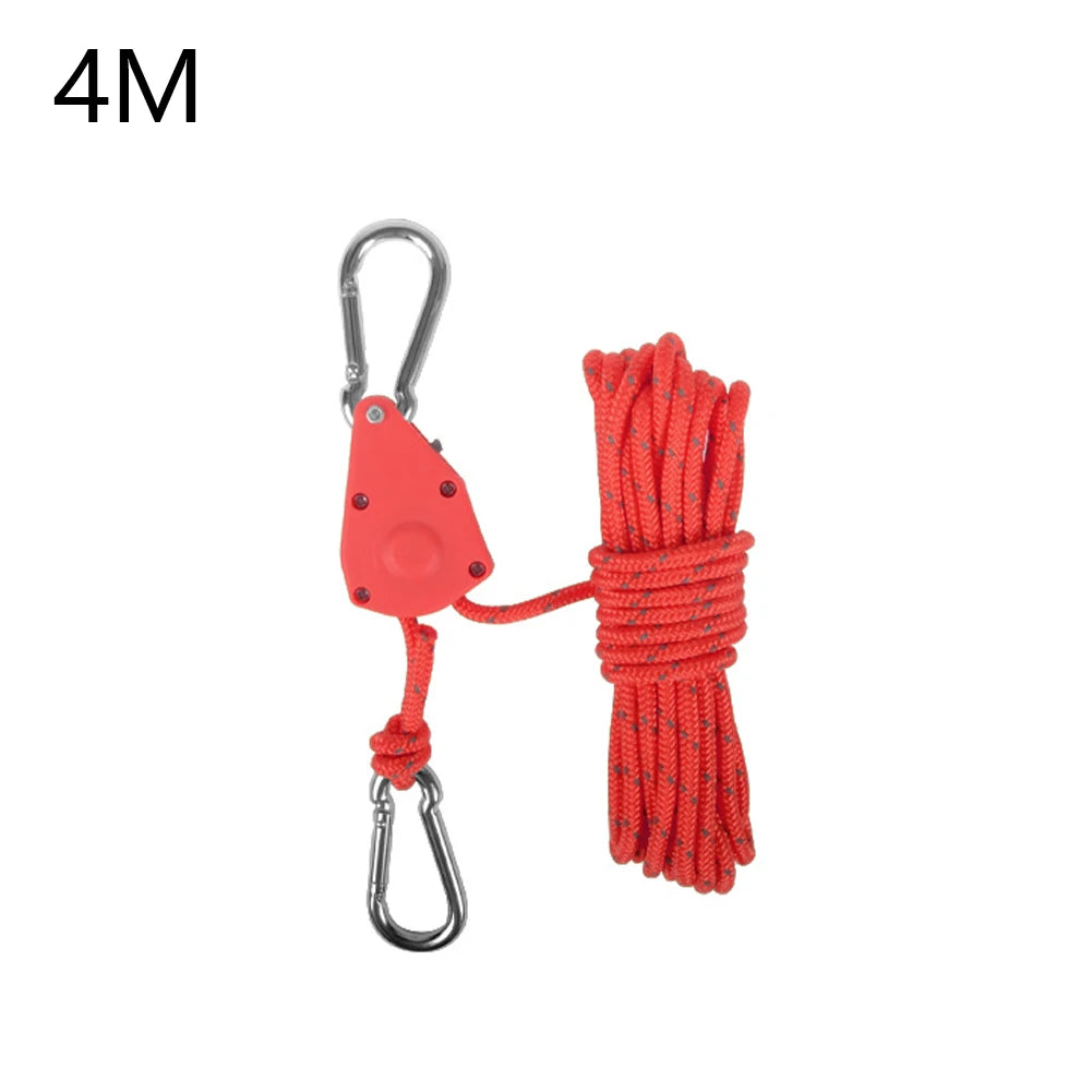 1pc 4M Camping Rope – Quick Setup Adjustable Guy Lines for Tent & Outdoor Gear