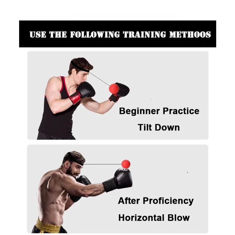 Head-Mounted Boxing Reflex Ball – Speed Punch Trainer