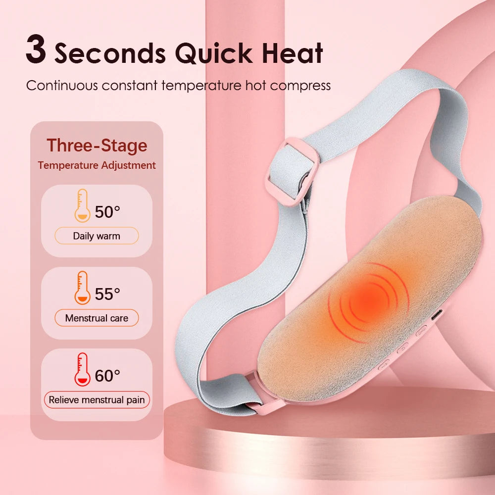 Electric Heating Pad & Vibrating Menstrual Cramp Massager