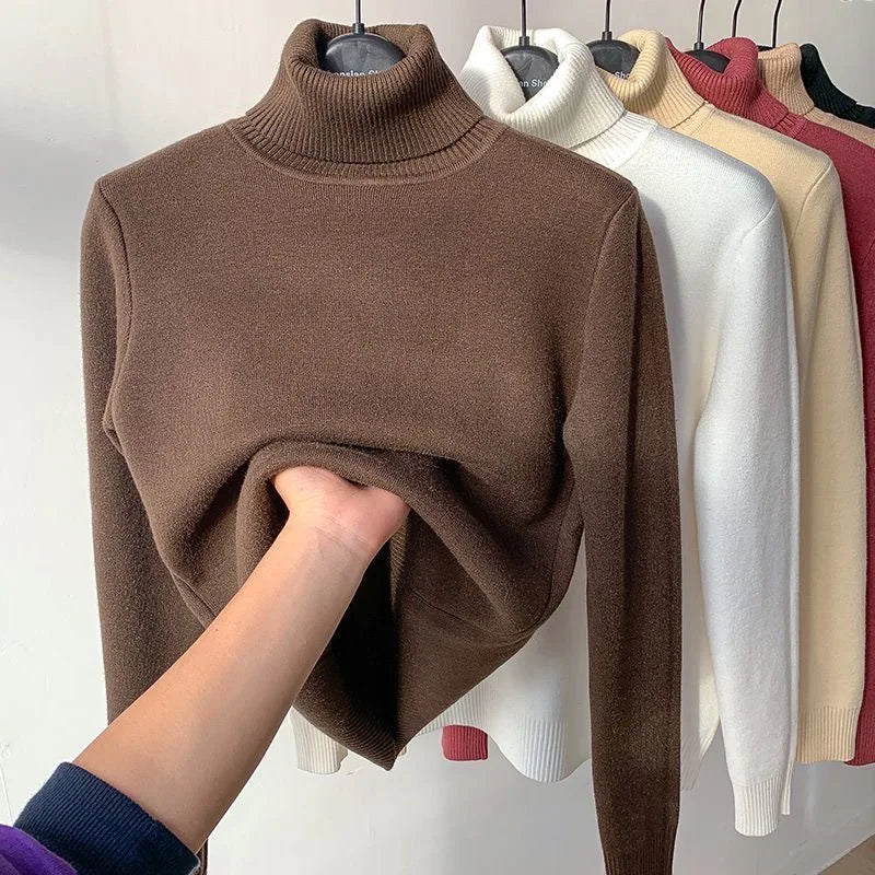 Turtleneck Winter Sweater for Women: