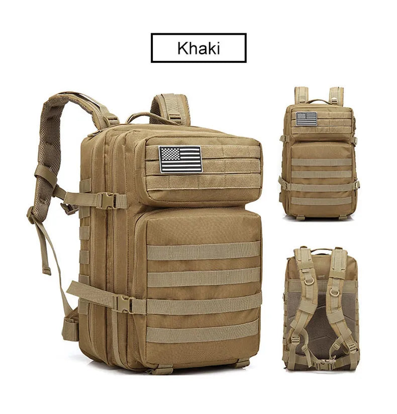 25L/35L/50L Tactical Backpack – Waterproof Outdoor Rucksack for Men