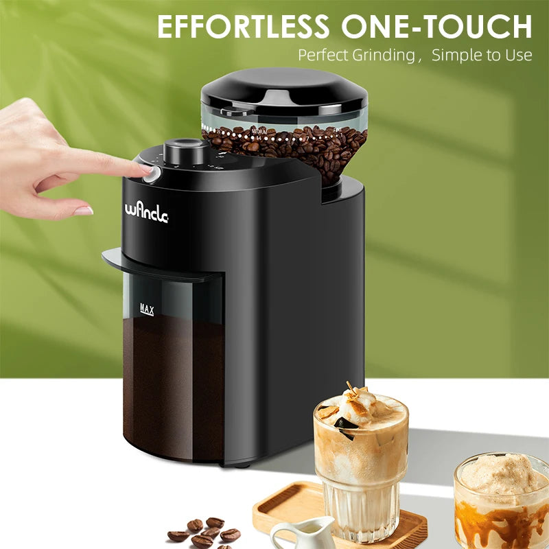 Wancle Electric Burr Coffee Grinder – 28-Setting Conical Burr Mill