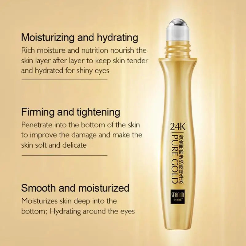 24K Gold Bright Eye Roller Eye Cream: