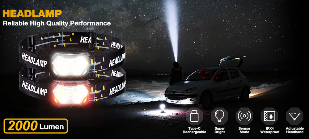 9 LED Strong Light Headlamp: