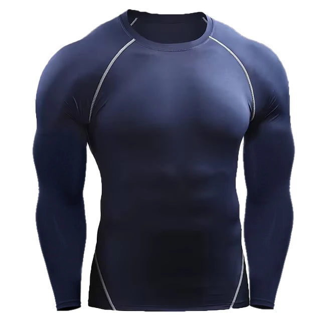 Men's Compression Long Sleeve Training T-Shirt – Athletic Workout Top