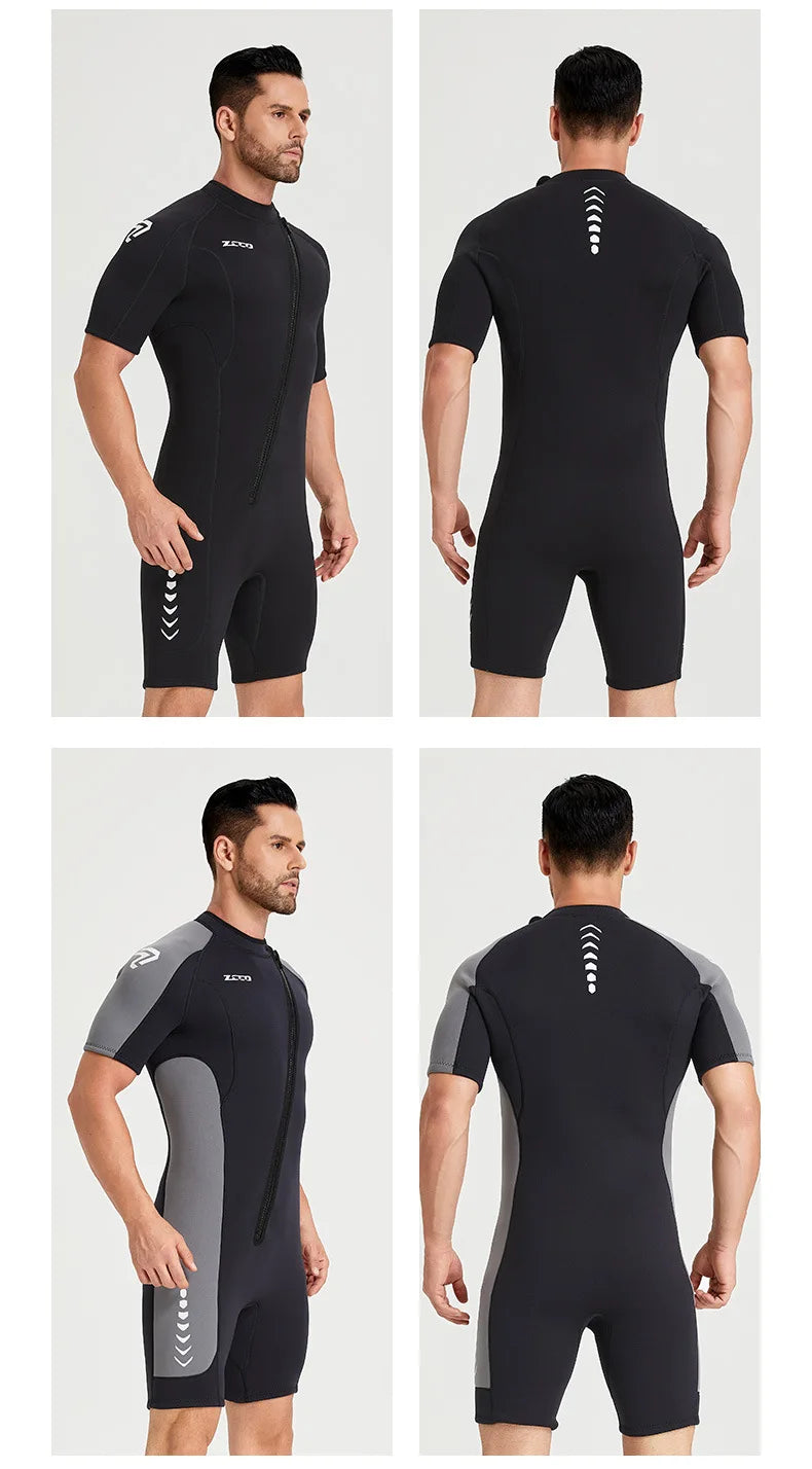 3mm Short Sleeve Diving Wetsuit for Men & Women