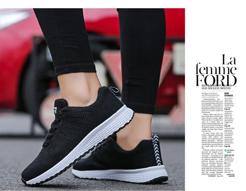 Women Casual Shoes Fashion Breathable Walking Sneakers: