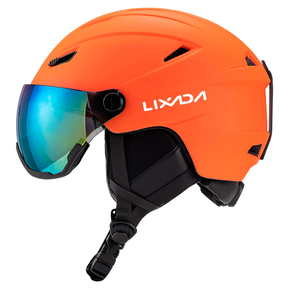 LIXADA Integrated Ski Helmet with Removable Visor Goggles – Men and Women’s Snowboard Helmet