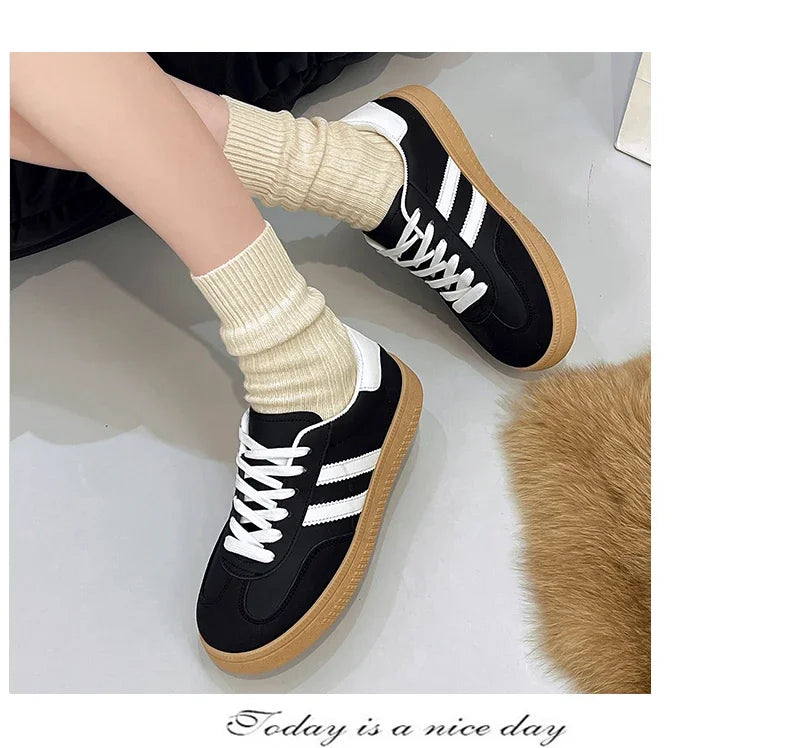 Women's Trendy Platform Sneakers – Casual Comfort