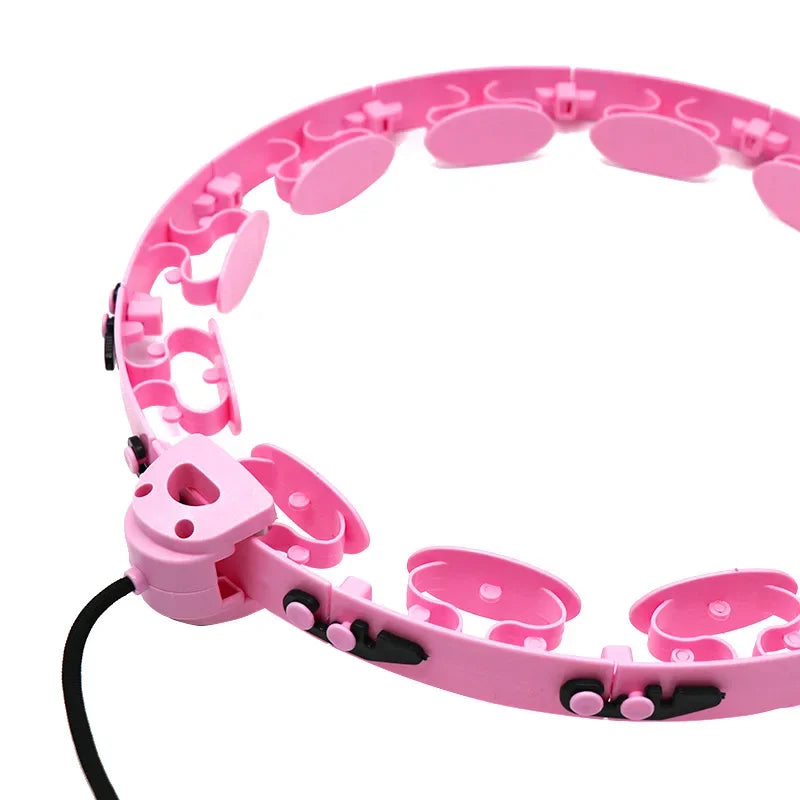 Adjustable Weighted Fitness Hoop for Waist Slimming