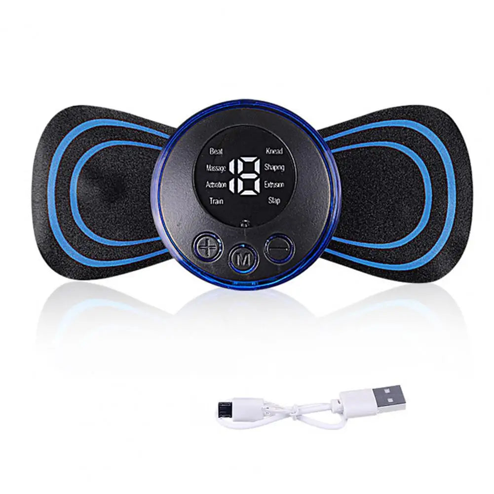 Rechargeable Massager Device Rechargeable Full Body Pain Relief Therapy Device Mini Massager Machine with 8 Modes Physiotherapy