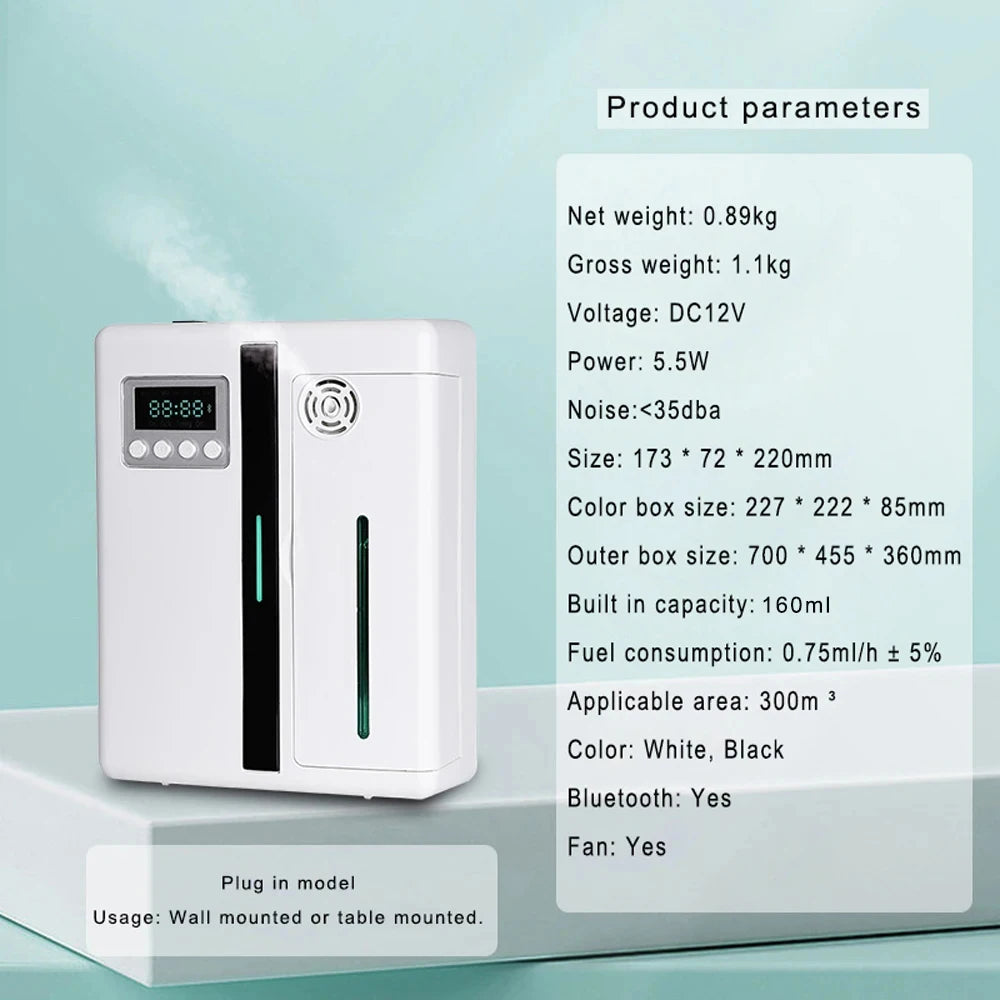 Automatic Essential Oil Diffuser with Timer & 160ml Capacity