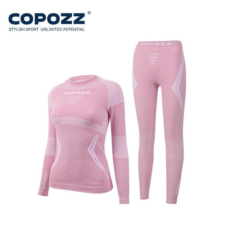 COPOZZ Ski Thermal Underwear Set for Men & Women