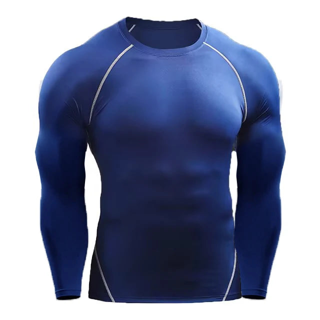 Men's Compression Long Sleeve Training T-Shirt – Athletic Workout Top