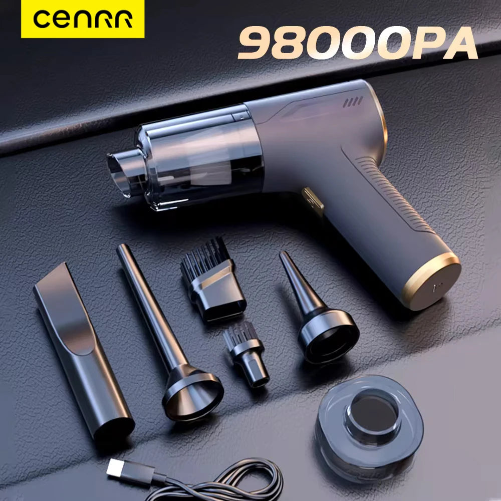 CENRR 98000PA Mini Cordless Car Vacuum Cleaner