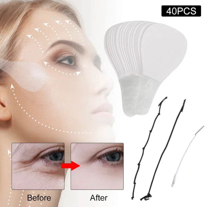 40Pcs/Set Invisible Facial Lifting Stickers