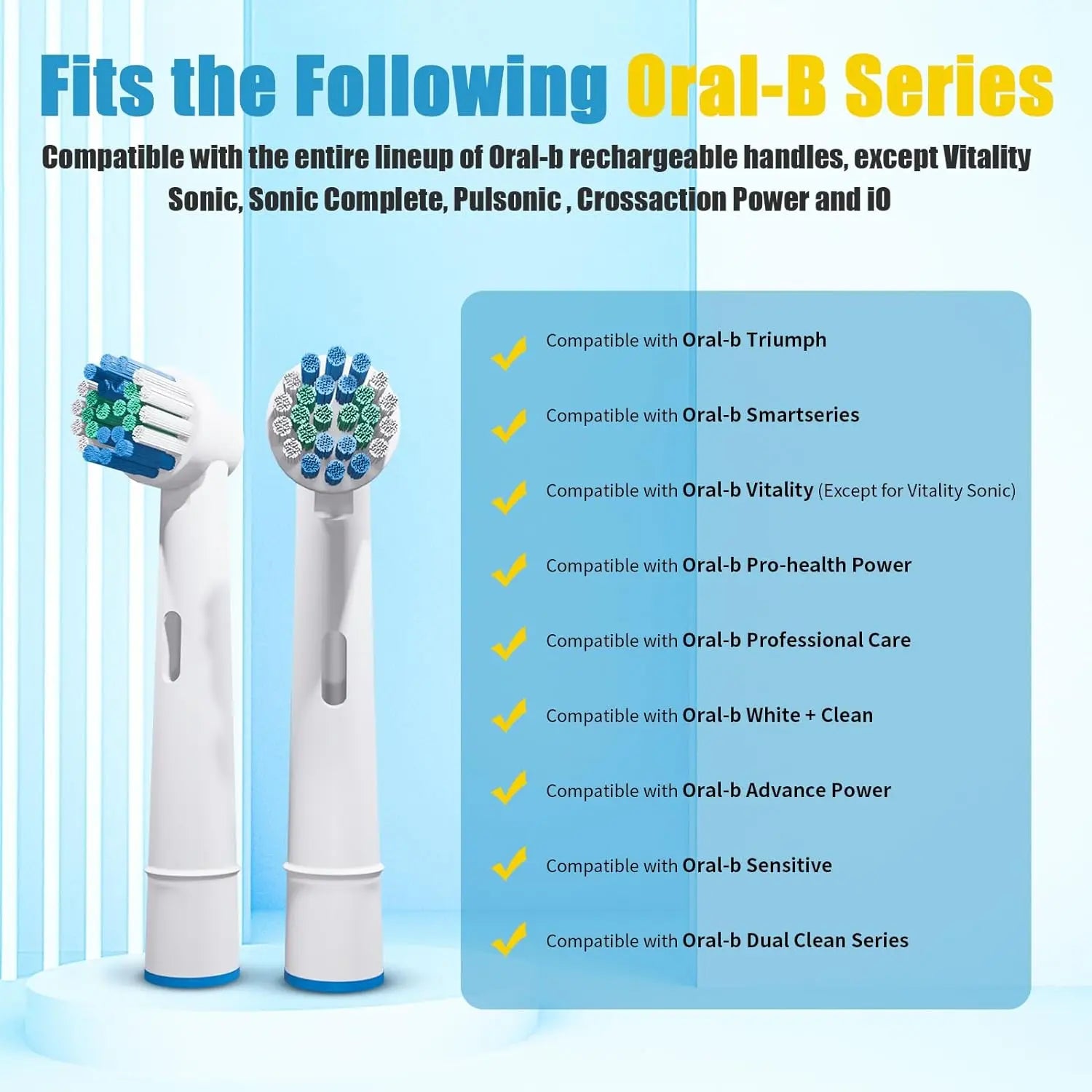 Upgrade Your Oral Care with 16/20PCS Brush Heads for Oral B Electric Toothbrush!