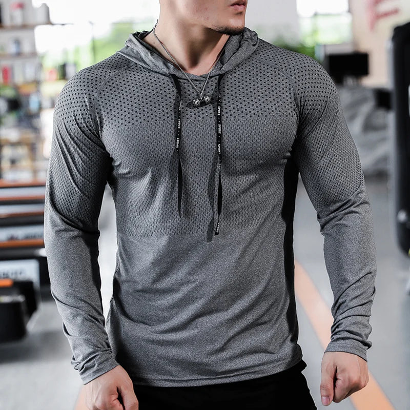 Men's Fitness Tracksuit – Hooded Gym Sweatshirt & Joggers
