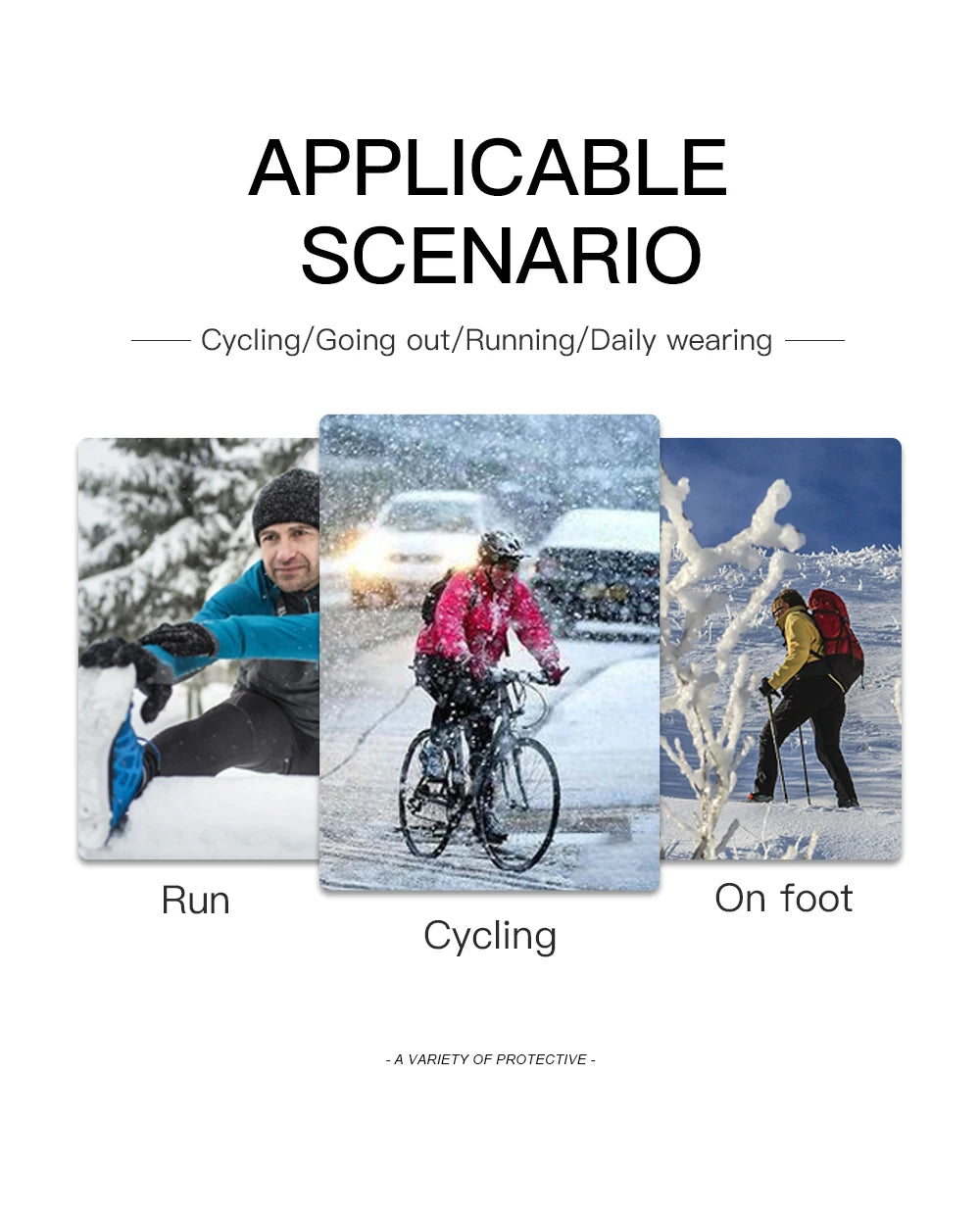 Winter Gloves Man Sports Bike Snow Bicycle Gloves Touchscreen Windstop Silicone Cycling Gloves Black Waterproof Bike Gloves